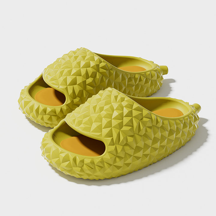 Fruitastic Footwear: Exklusive Durian-Design Hausschuhe