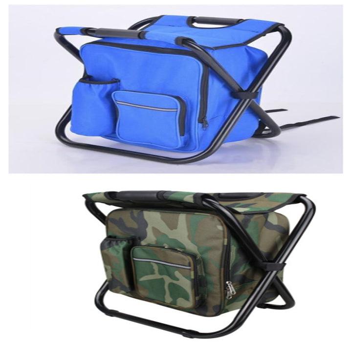 FrostySeat: 3-in-1 Fusion von Rücksack, Kühlertasche und Campingstuhl