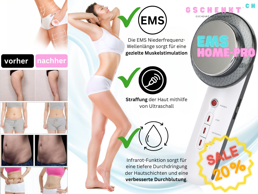 -20% EMS-Home-Pro: Ultraschall & Hautstraffungsgerät