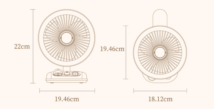 BreezeBliss USB-Ventilator - Stilvoll