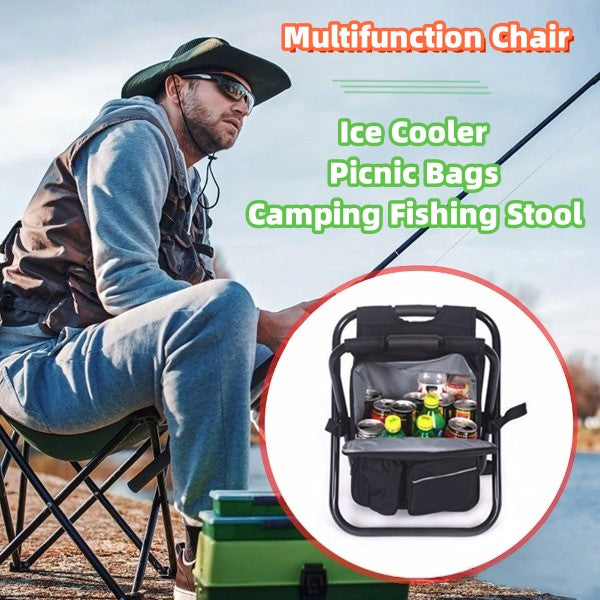 FrostySeat: 3-in-1 Fusion von Rücksack, Kühlertasche und Campingstuhl